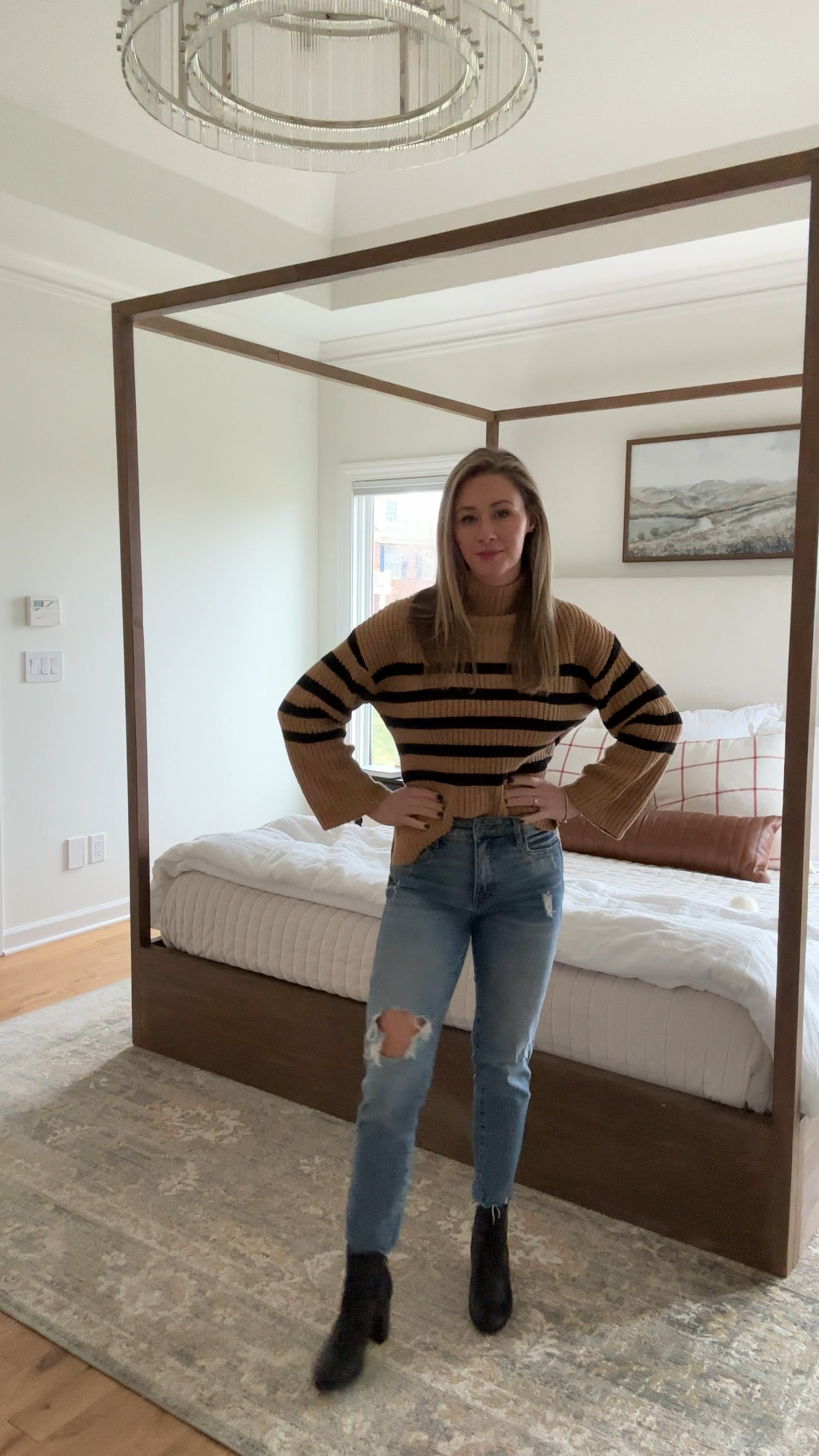 OK, but how cute is this mock neck striped sweater?! Yes, sale. Such a classic!  And only $25!!

#LTKCyberWeek #LTKsalealert #LTKfindsunder50