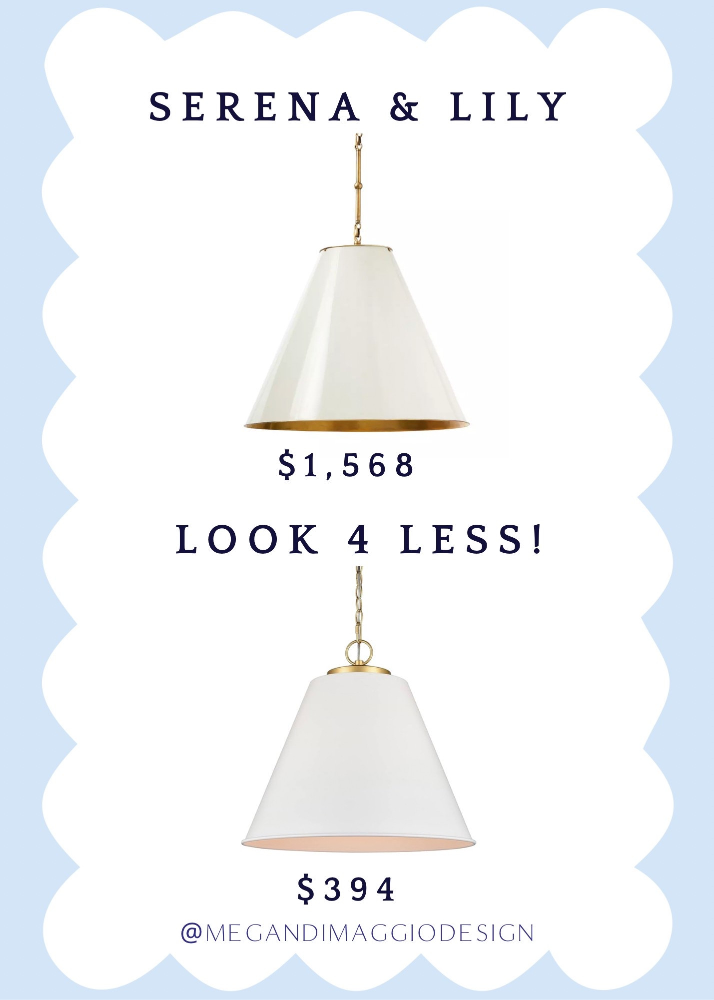 I’m always on the hunt for a classic white pendant for a kitchen island and I just found a new look for less for this gorgeous Serena & Lily one!! Slightly smaller than their large, but bigger than the small AND under $400! 🤩

#LTKHome #LTKSaleAlert