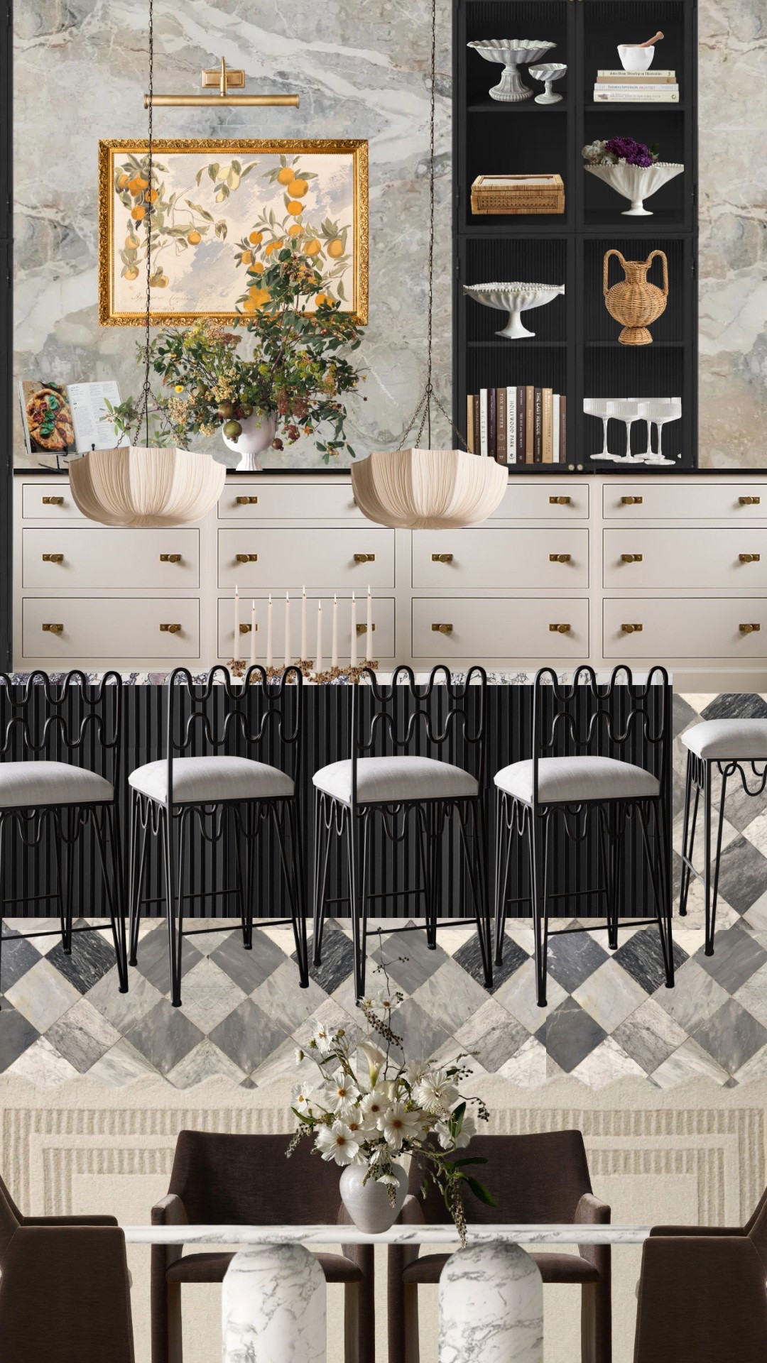 Kitchen and dining room design 

Kitchen island chairs, light pendants, coffee table books, woven vase, pedestal bowl, taper candles, candle holder, cook book holder, dining table 

#LTKHome #LTKSaleAlert #LTKSeasonal