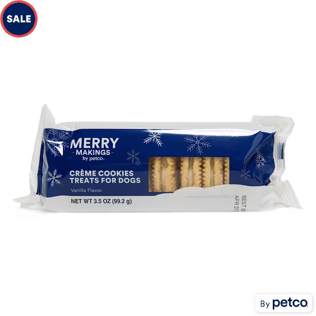 Merry Makings Creme Sandwich Dog Cookies, 3.5 oz. | Petco