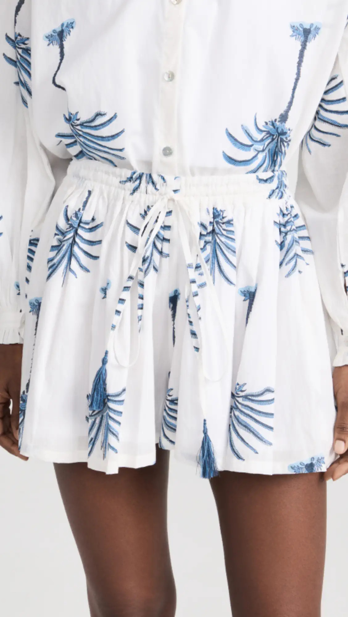 Christy Indigo Palm Shorts | Shopbop