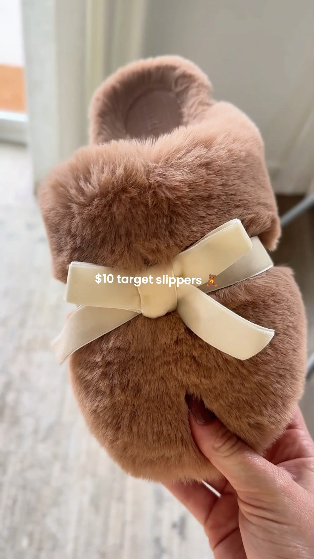 haven’t taken these off since i bought them 🥹☕️🐻 $10!!! 

#slippers #houseshoes #target #giftsforher #lounge

#LTKShoeCrush #LTKSeasonal #LTKGiftGuide