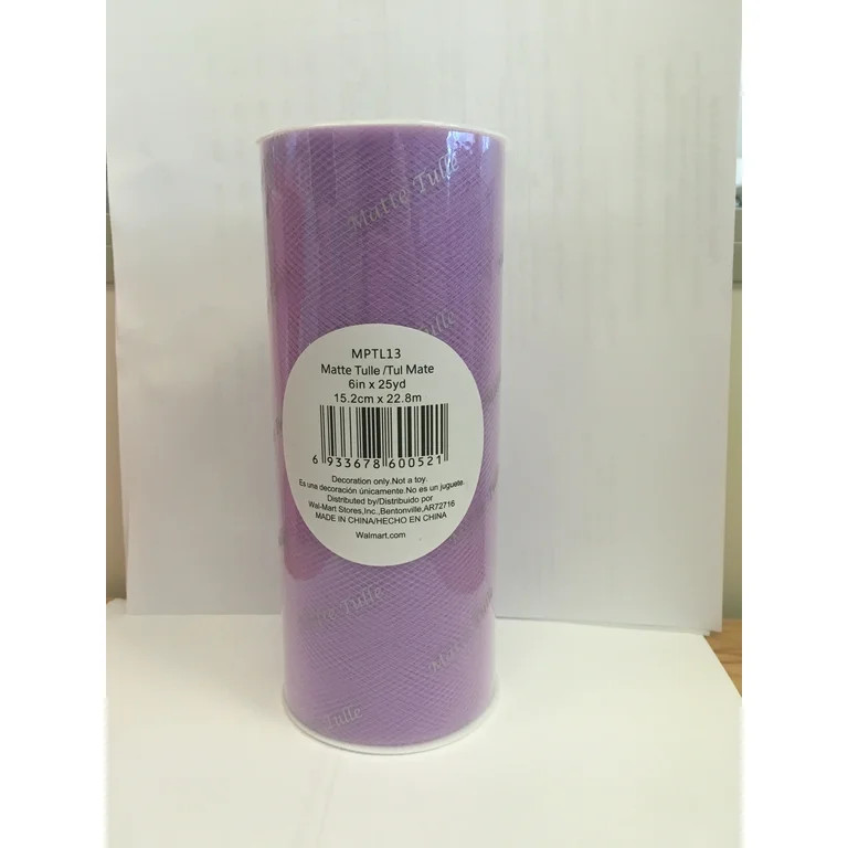 Fuzhou Unbrand 6inch Lavender Matte Tulle,100% Polyester by the Bolt. | Walmart (US)