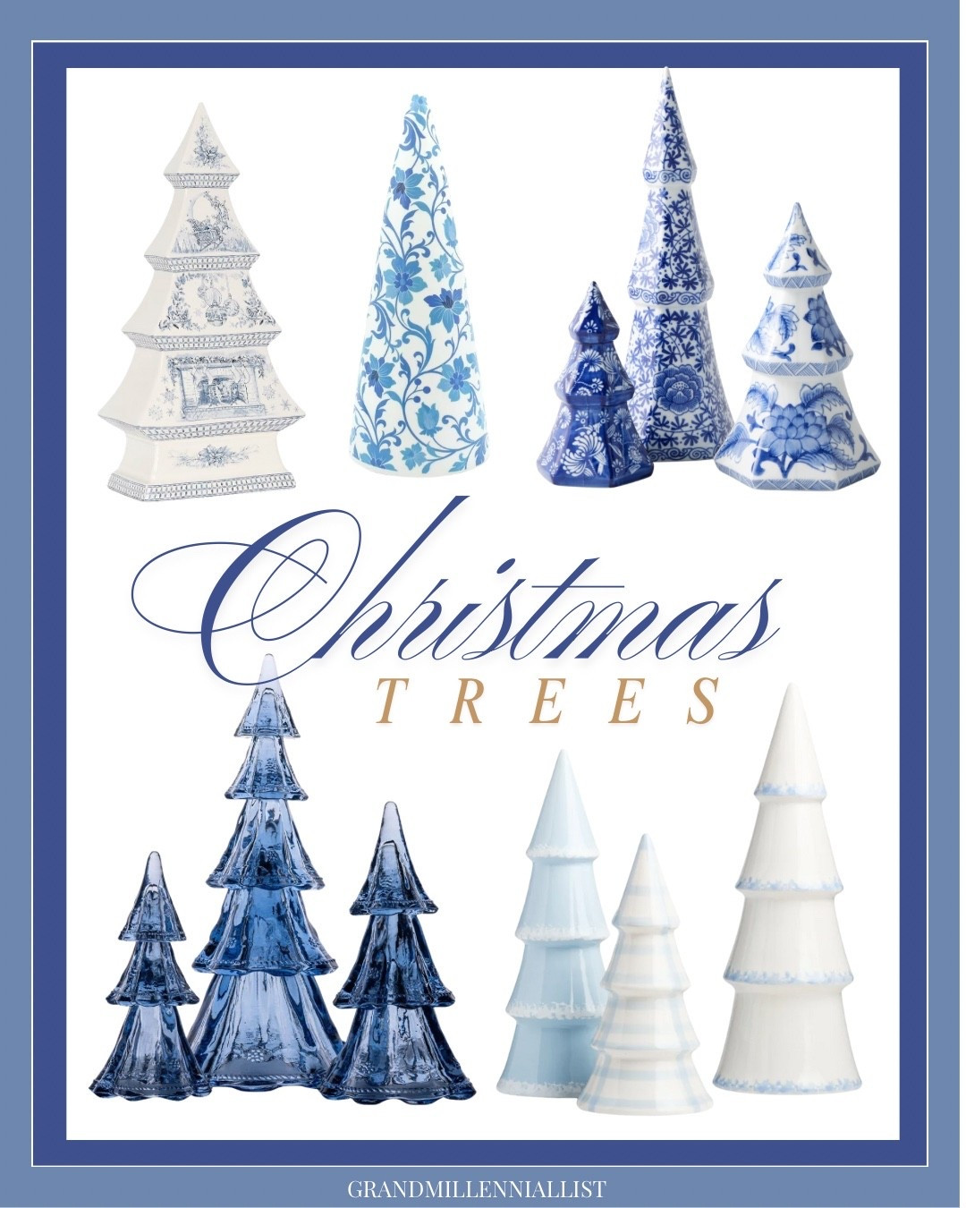 Christmas tree decor chinoiserie Christmas tree sets blue and white Christmas 

#LTKHoliday #LTKSeasonal #LTKHome