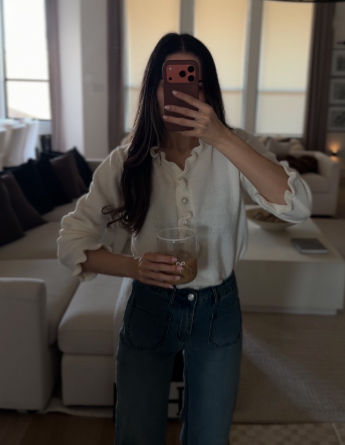 Amazon white ruffle sweater - classic buttons - cute ootd designer looks for less - winter fashion 

#LTKmomlife #LTKgrwm #LTKootd