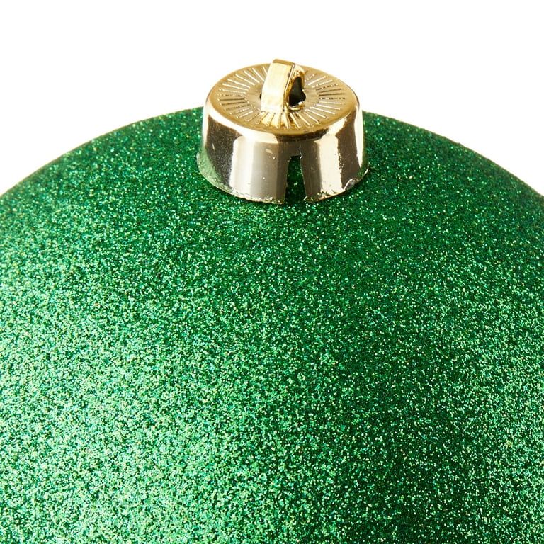 Green Glitter 150mm Jumbo Shatterproof Round Christmas Ornament, by Holiday Time | Walmart (US)