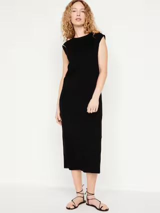 Sleeveless Maxi Column Dress | Old Navy (US)