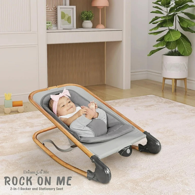 Dream on Me Me Me Rock with Mecedora 2 en 1 y Asiento Estacionario | Walmart (US)