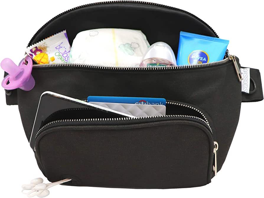 Suessie Fanny Pack Diaper Bag - Baby Changing Pad & Waterproof Wipes Pocket - Stroller Organizer ... | Amazon (US)