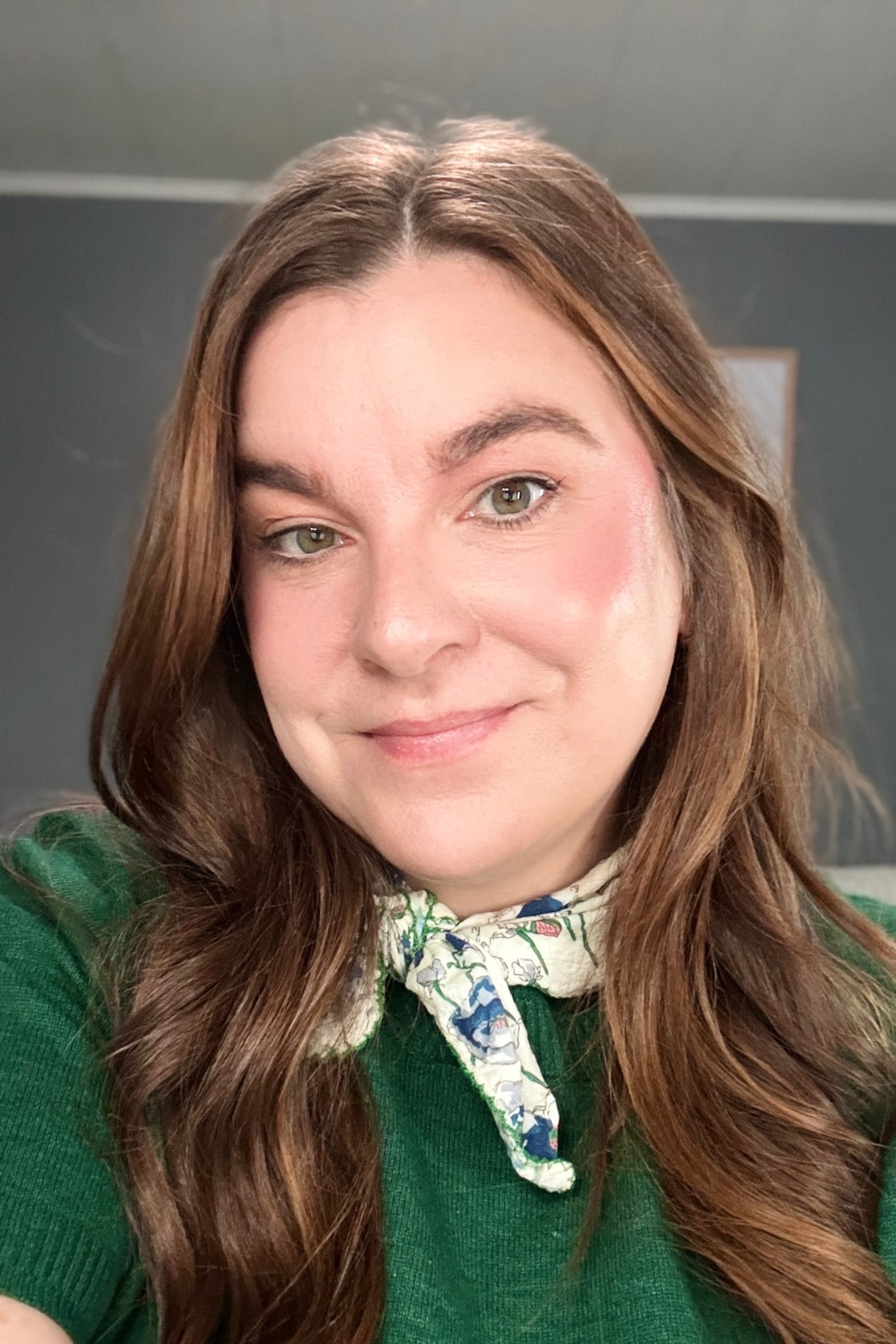 Pre-work selfie (taken to confirm everything looks good before I hope on my first video call of the day).

Typically I’m more of a neutrals gal but today I was feeling the green.

I’ve included my outfit clothing details below along with the makeup used this morning.

#LTKgrwm #LTKmorningroutine #LTKWorkwear