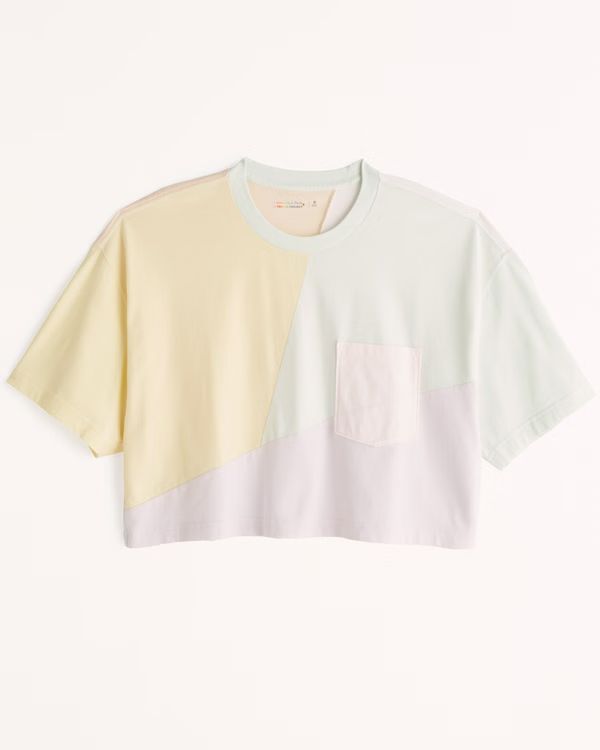 Pride Cropped Colorblock Tee | Abercrombie & Fitch (US)