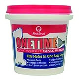 Red Devil 0542 ONETIME Lightweight Spackling, 1/2 Pint, White, 8 Ounce | Amazon (US)