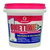 Red Devil 0542 ONETIME Lightweight Spackling, 1/2 Pint, White, 8 Ounce | Amazon (US)