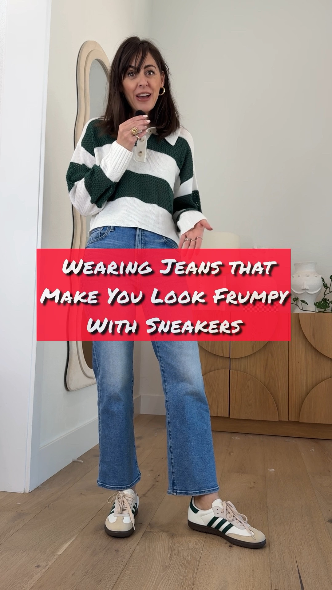 These are my favorite jean styles that look the best with sneakers.

Use promo code JENVIP at Pistola for 30% off