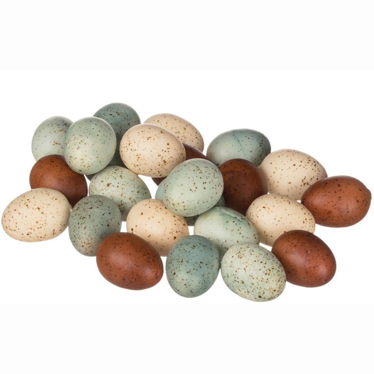 Sullivans Bag of 24 Colored Eggs Decorative Filler 2"H Blue, Brown & Off-White | Target