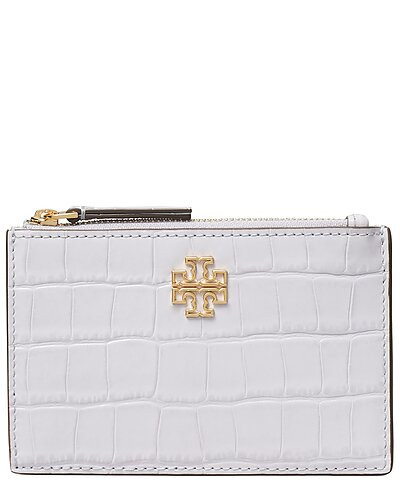 Britten Embossed Zip Leather Card Case | Gilt & Gilt City