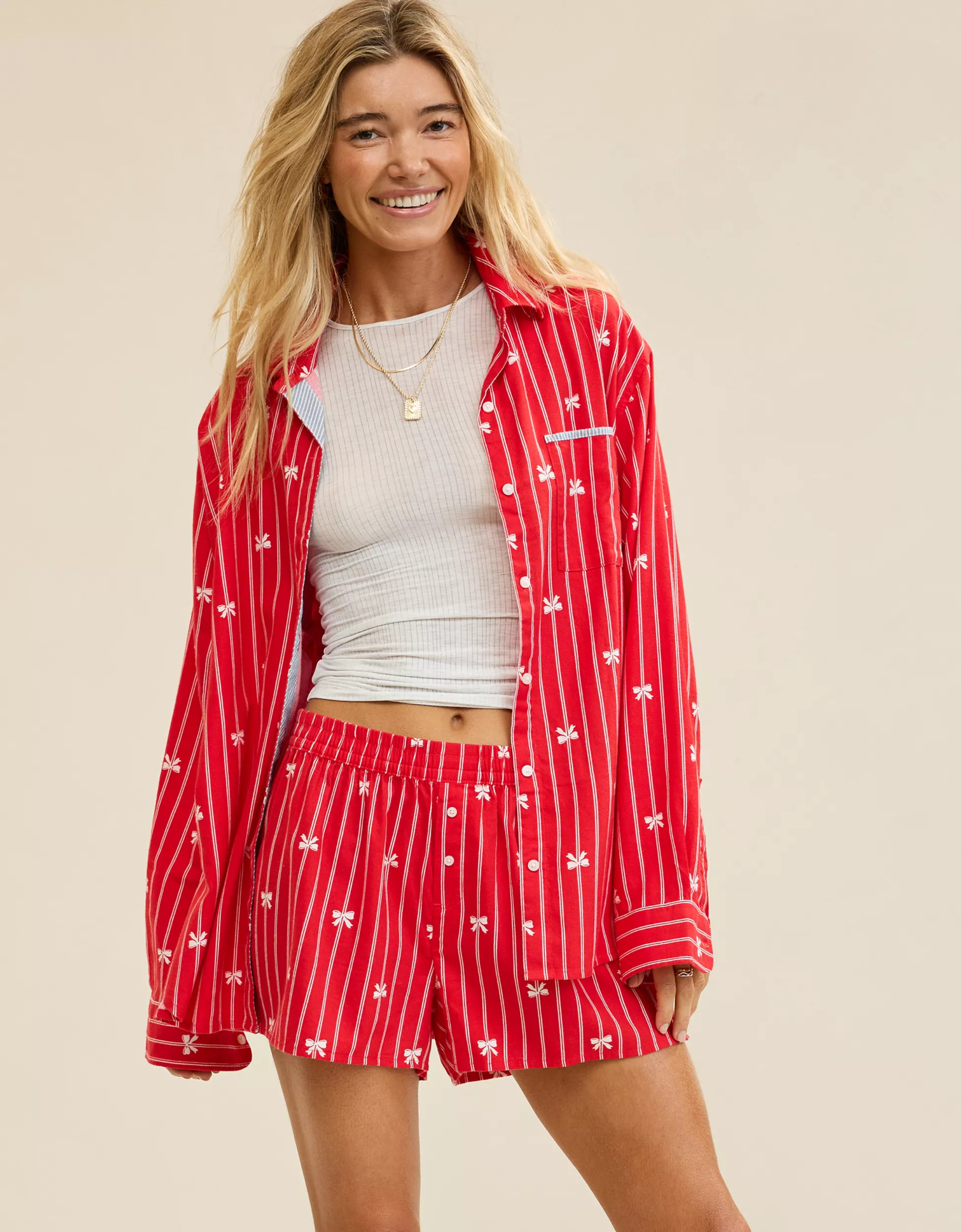 Aerie Flannel Girl Boxer | Aerie