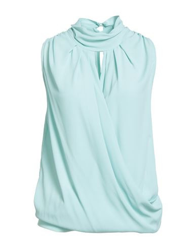 1-one Woman Top Turquoise Size 10 Acetate, Silk | YOOX (US)