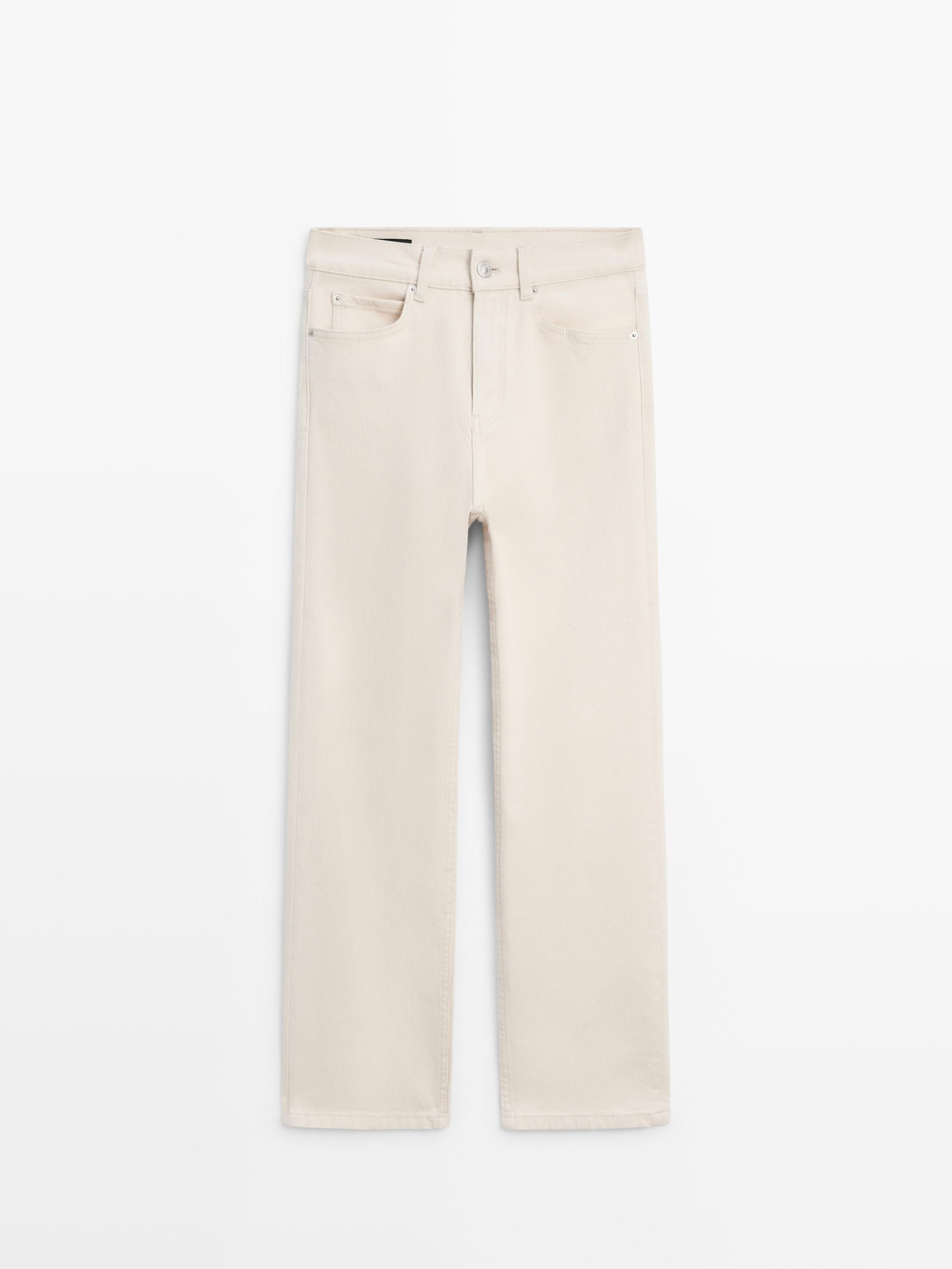 Mid-rise straight-leg jeans | Massimo Dutti US