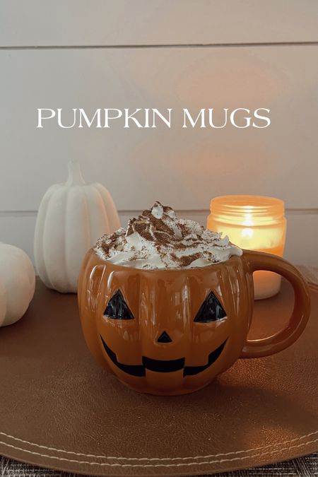 pumpkin Jack o lantern coffee mugs 

#LTKSeasonal #LTKHalloween
