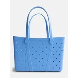 Time and Tru Women's Waterproof EVA Beach Tote Bag, Light Blue | Walmart (US)