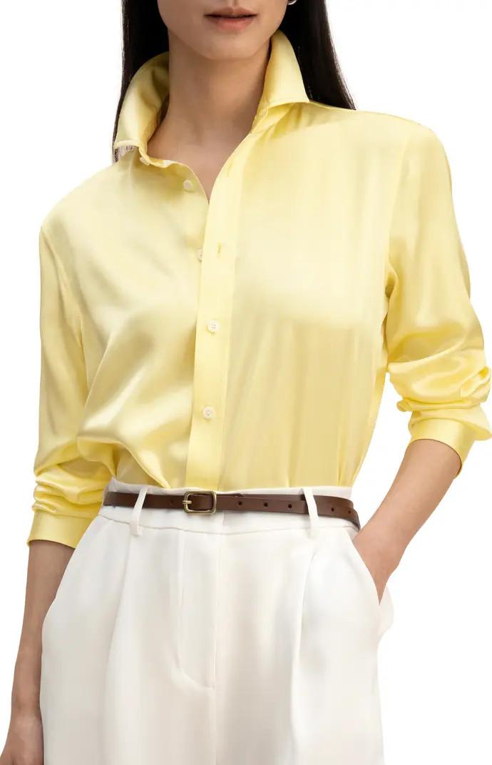 Lilysilk Golden Cocoon Tailored Shirt | Nordstrom | Nordstrom