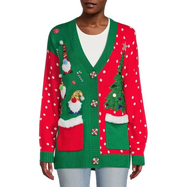 Holiday Time Women's and Women's Plus Size Christmas Sweater and Headband Set, 2-Piece - Walmart.... | Walmart (US)