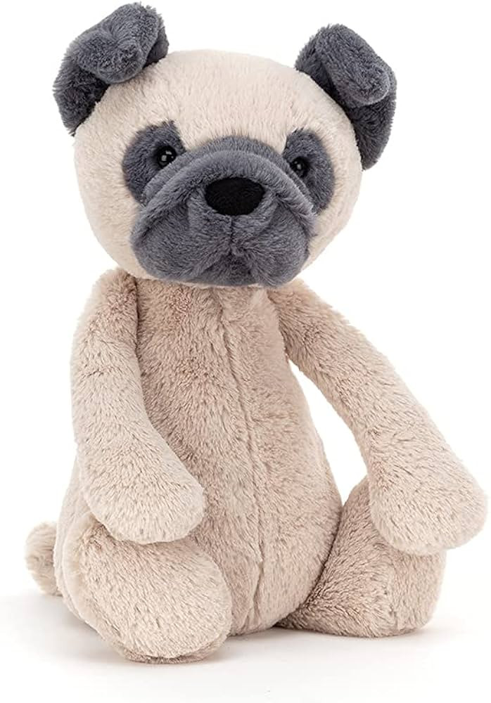 Jellycat Bashful Pug Stuffed Animal, Medium | Amazon (US)
