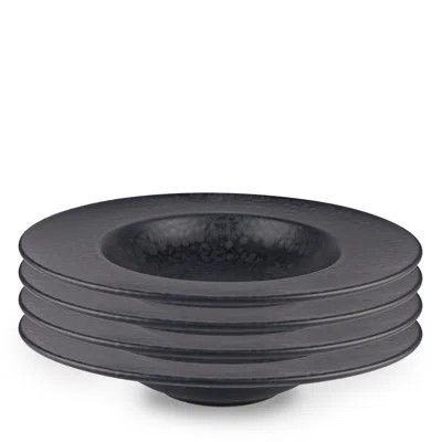 Hokku Designs Black Hammered Pasta Plate 8.5 | Wayfair North America