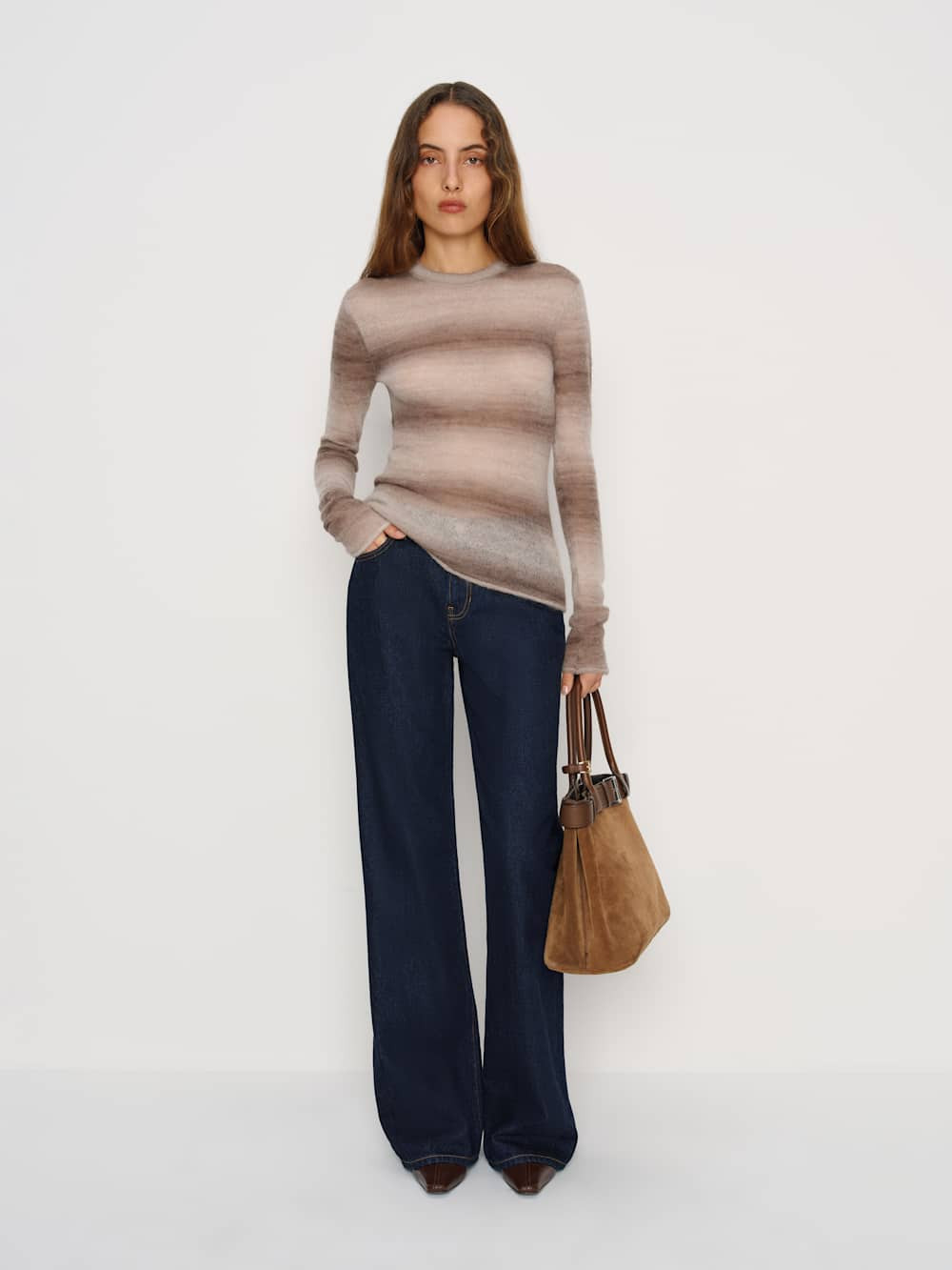 Alice Sheer Alpaca Crew | Reformation (Global)