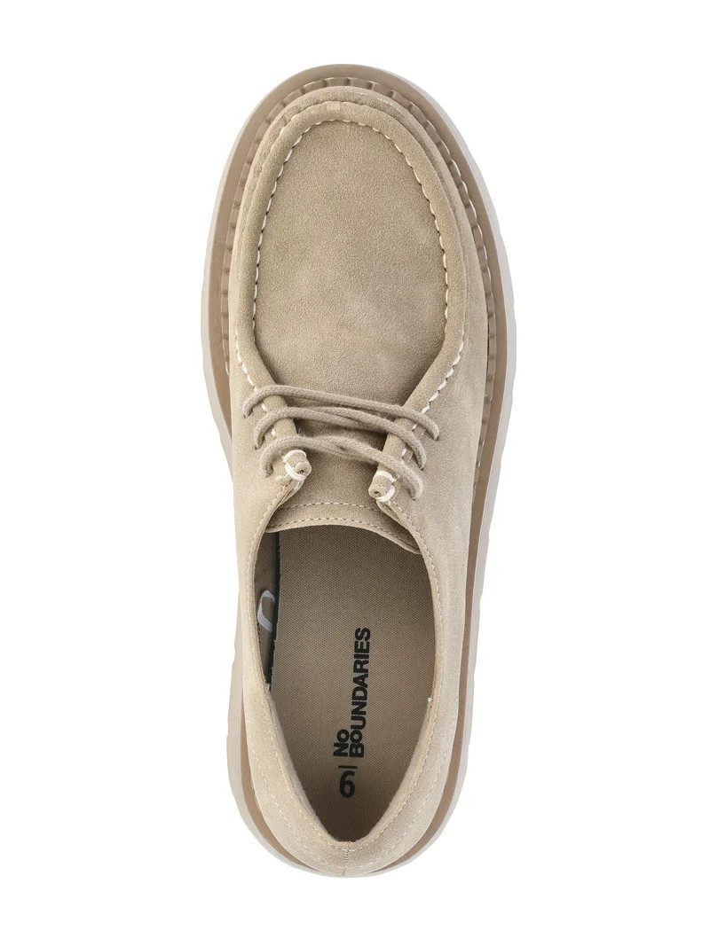 No Boundaries Moc Toe Lace Up Shoes, Women's | Walmart (US)