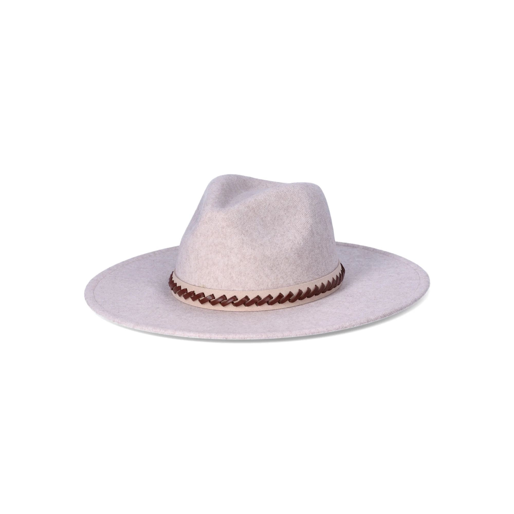 Time and Tru Women's Fedora with Band, One Size Fits Most, Oatmeal | Walmart (US)