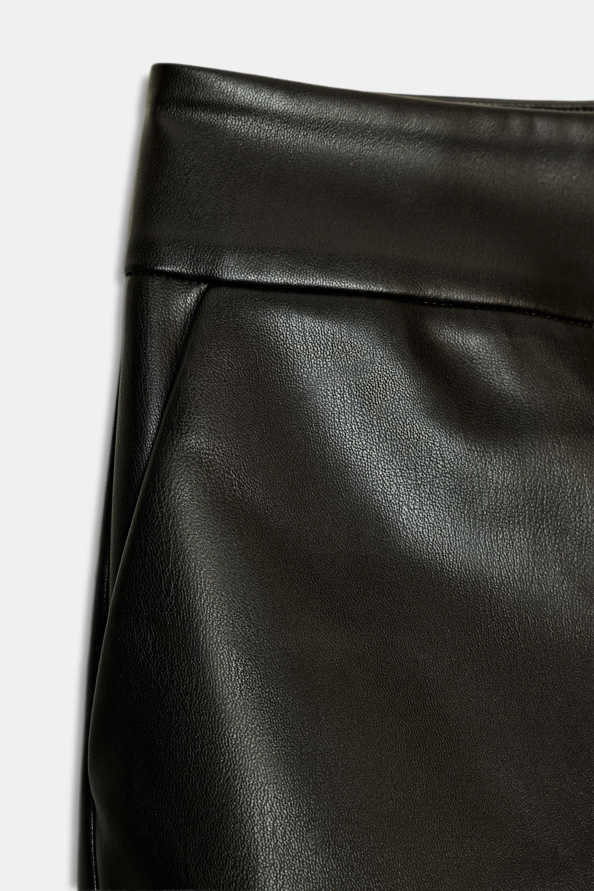 FAUX LEATHER MINI SHORTS | Zara UK