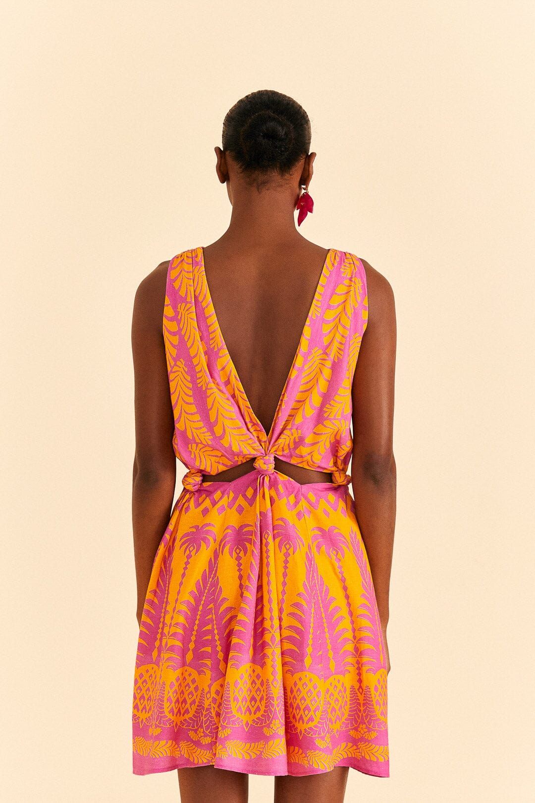 Orange Pineapple Love Mini Dress | FarmRio
