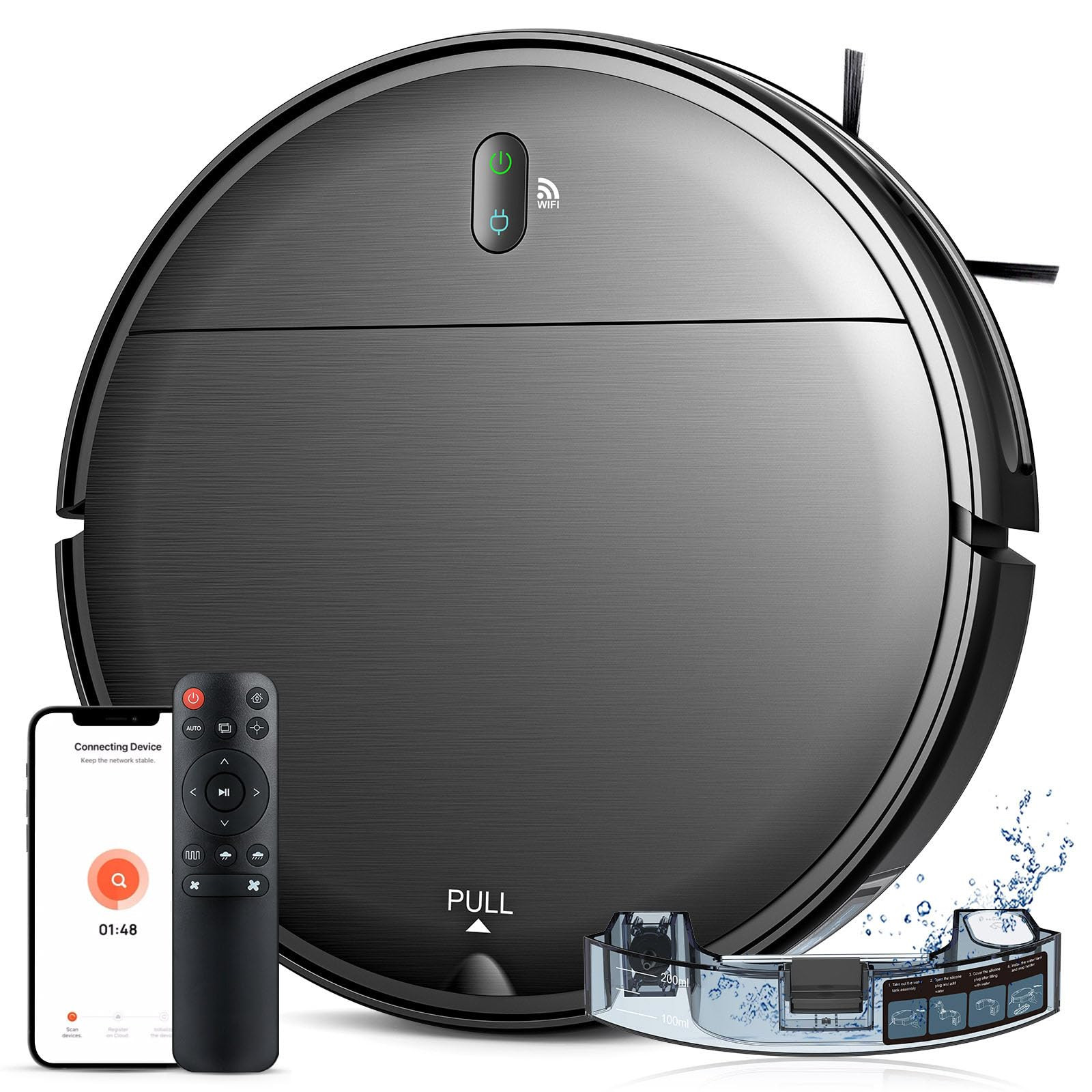 Robot Vacuum and Mop Combo, 2 in 1 Robotic Vacuum Cleaner with Schedule, App/Alexa/Voice Control,... | Amazon (US)