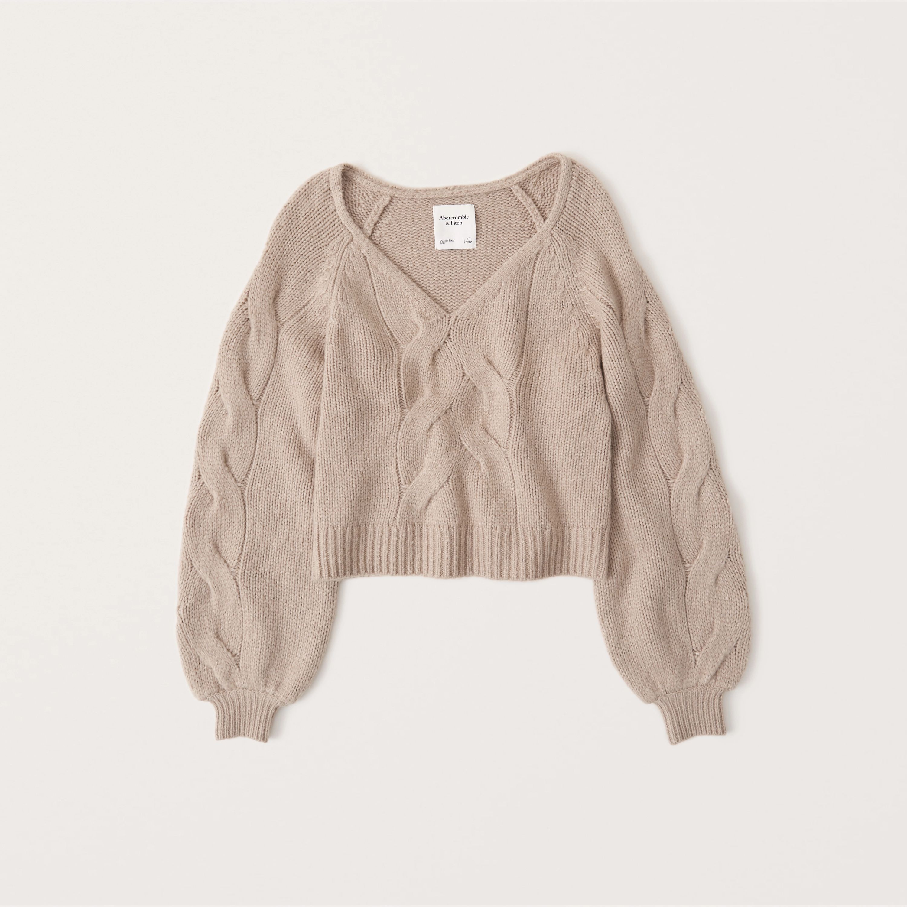 Slouchy Cable Sweater | Abercrombie & Fitch (US)