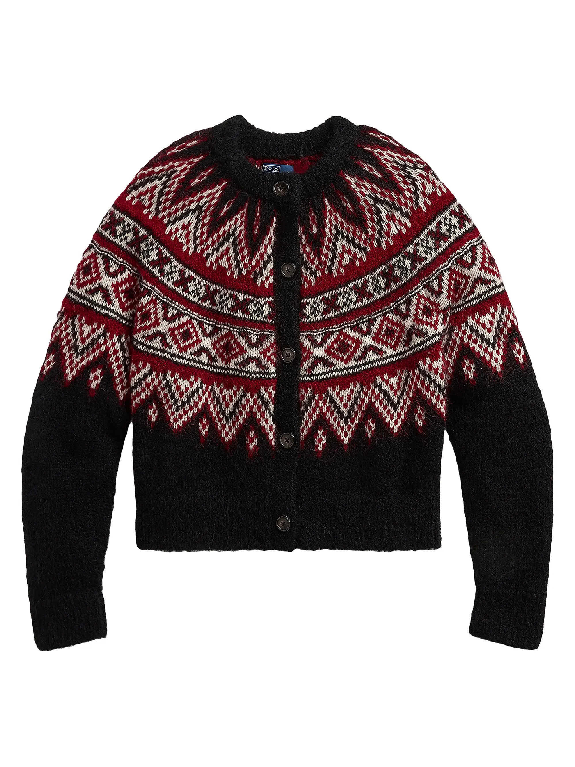 Fair Isle-Inspired Alpaca-Blend Cardigan | Saks Fifth Avenue