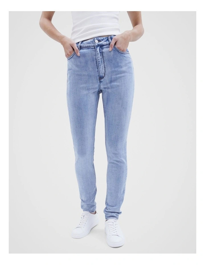 UnisonClassic High Rise Skinny Jean in Light Blue | Myer