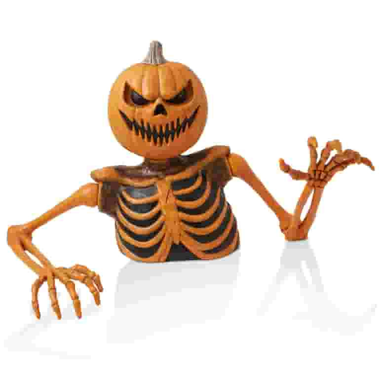 Boo Box 35" Groundbreaking Pumpkin Skeleton, Scary Outdoor Halloween Decorations for Yard | Walmart (US)