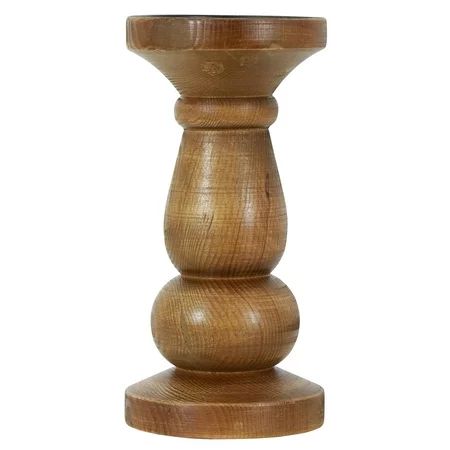 Better Homes and Gardens, Small Wood Pillar Candle Holder | Walmart (US)