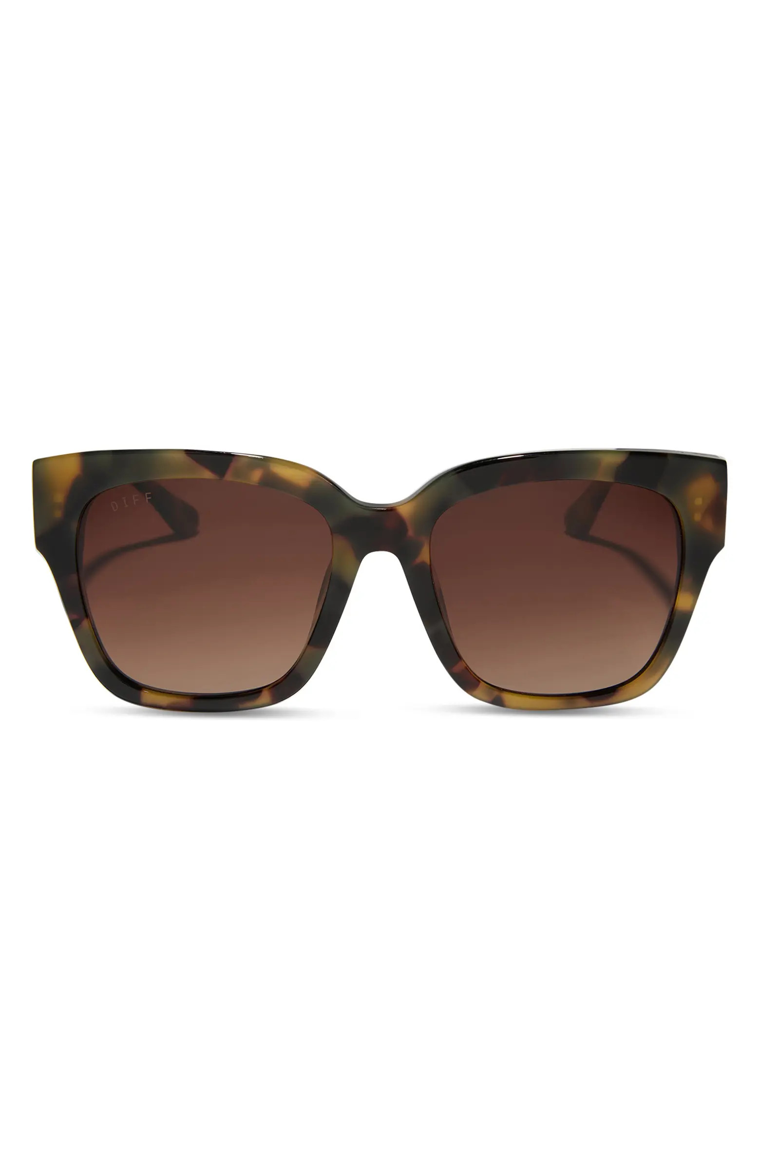 DIFF Bella II 54mm Gradient Polarized Square Sunglasses | Nordstrom | Nordstrom
