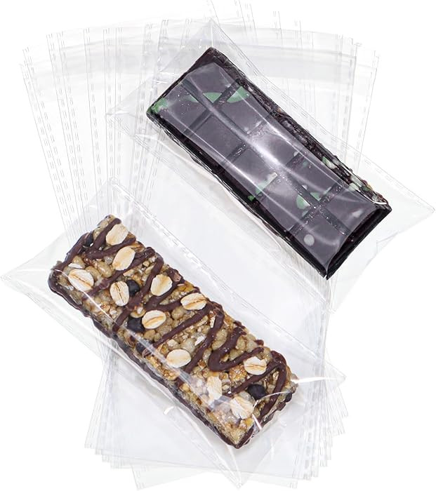 50Pack 3x6Inches Granola Bar Bags Cakesicle Packaging Bags Rice KrispiesTtreats Individually Wrap... | Amazon (US)