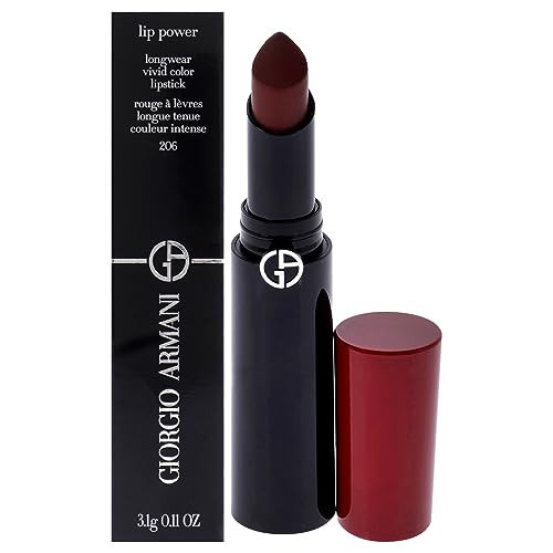 GIORGIO ARMANI Lip Power Longwear Vivid Color Lipstick - 206 Cedar by Giorgio Armani for Women - 0.11 oz Lipstick | Amazon (US)