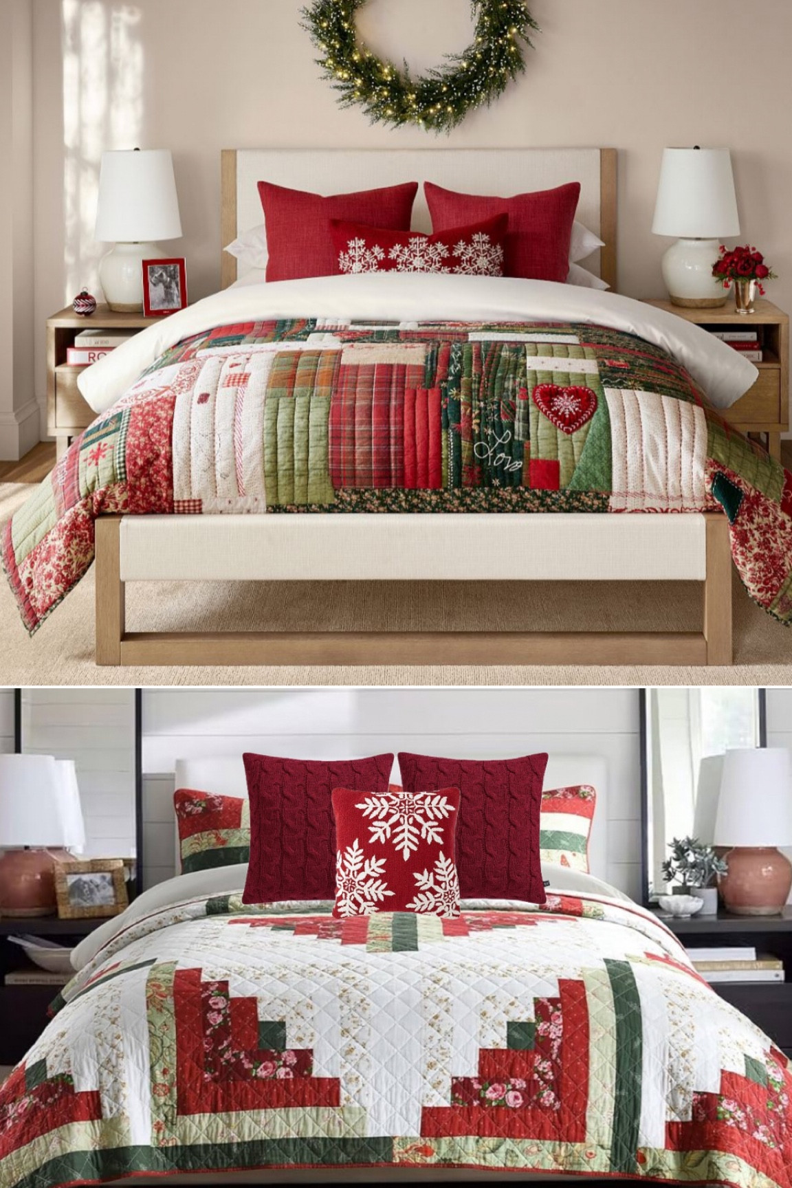 Holiday Love quilt. Holiday love bedding. Christmas bedding. Details on a Dime  

#LTKHome #LTKHoliday #LTKSeasonal