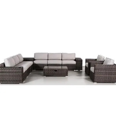 8 - Person Outdoor Seating Group, 12 Piece With Cushions, For Patio And Deck Gatherings, Comfortable Functional Fully Assembled , Suitable Decks Patio | Wayfair North America