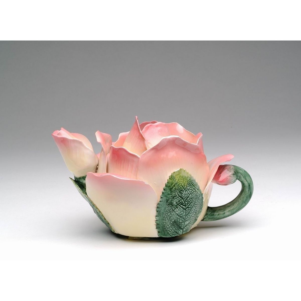 Kevins Gift Shoppe Hand Crafted Ceramic Pink Rose Flower Teapot | Target
