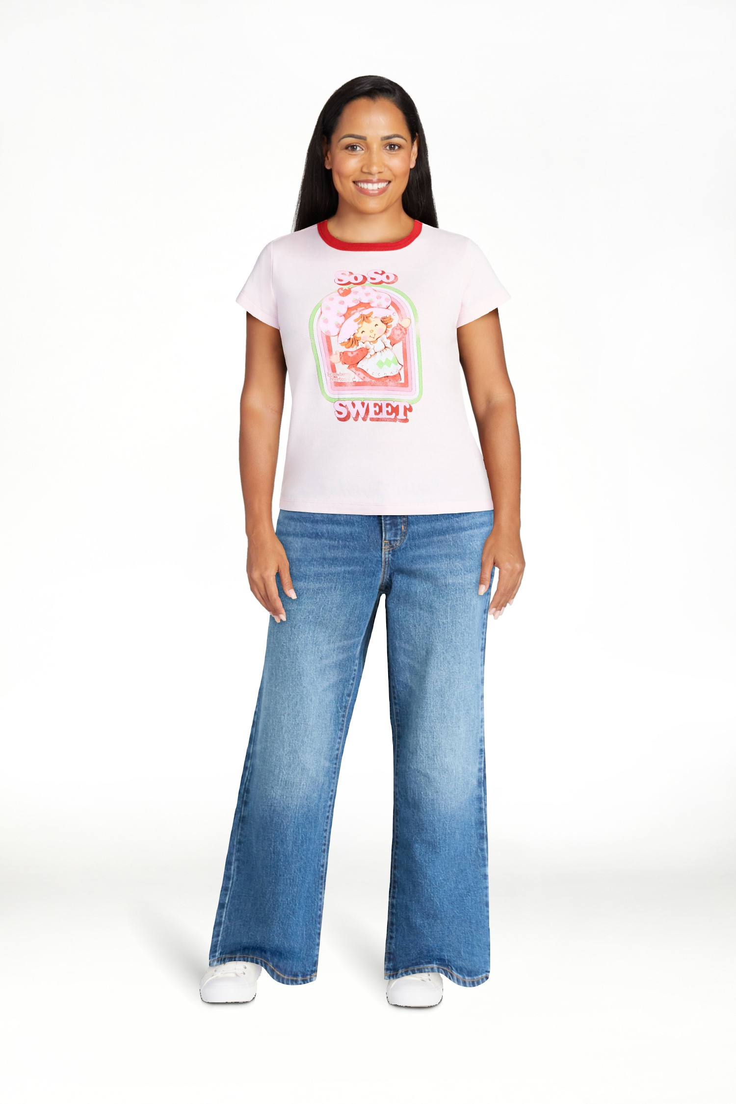 Strawberry Shortcake Women's So So Sweet Graphic Baby Tee, Sizes XXS-XXL | Walmart (US)