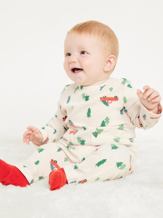 Printed Ribbed Pocket Top and Pants Set for Baby | Old Navy (US)