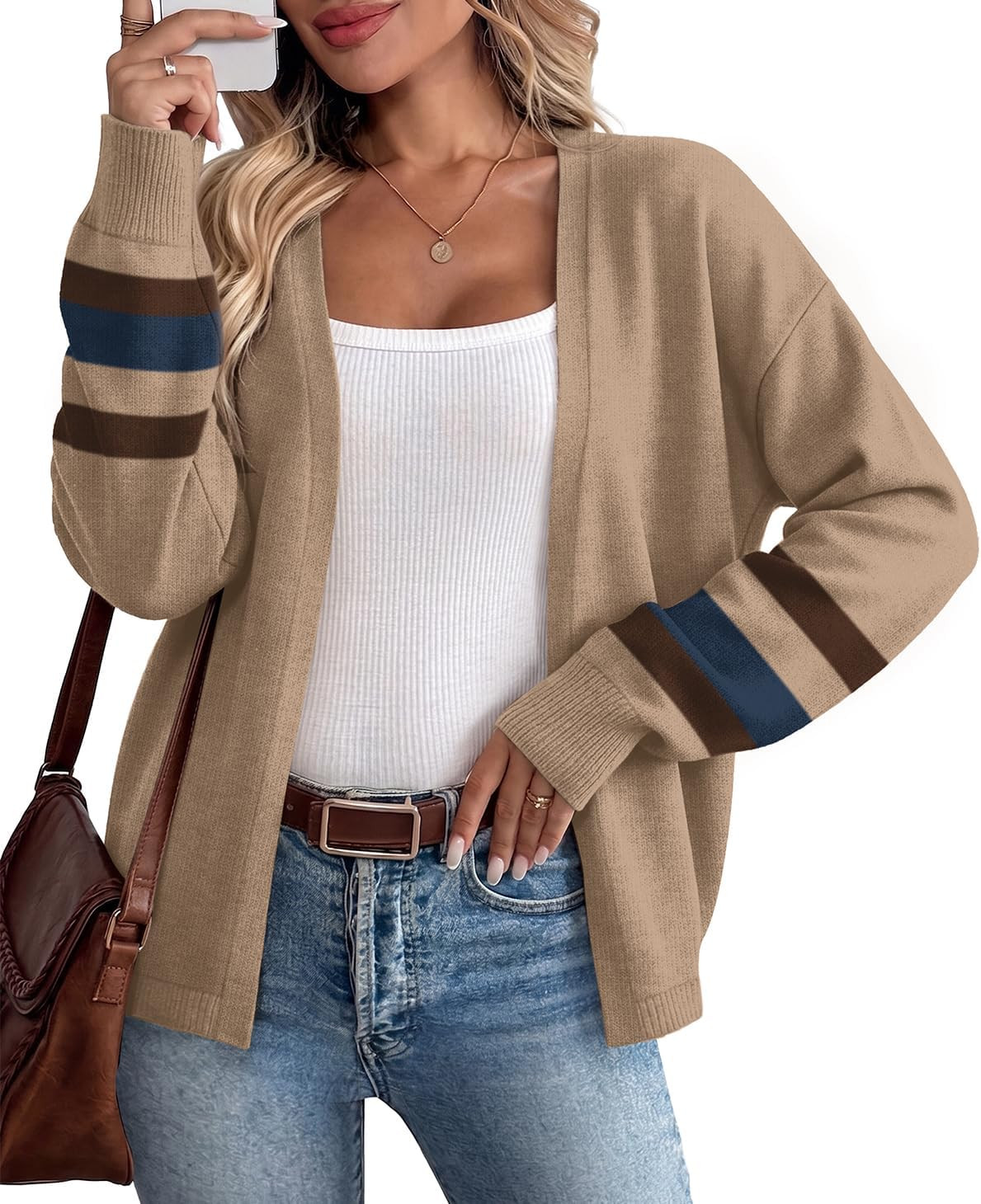 WIHOLL Cardigan Sweaters for Women Trendy Fall Outfits Winter Clothes | Amazon (US)