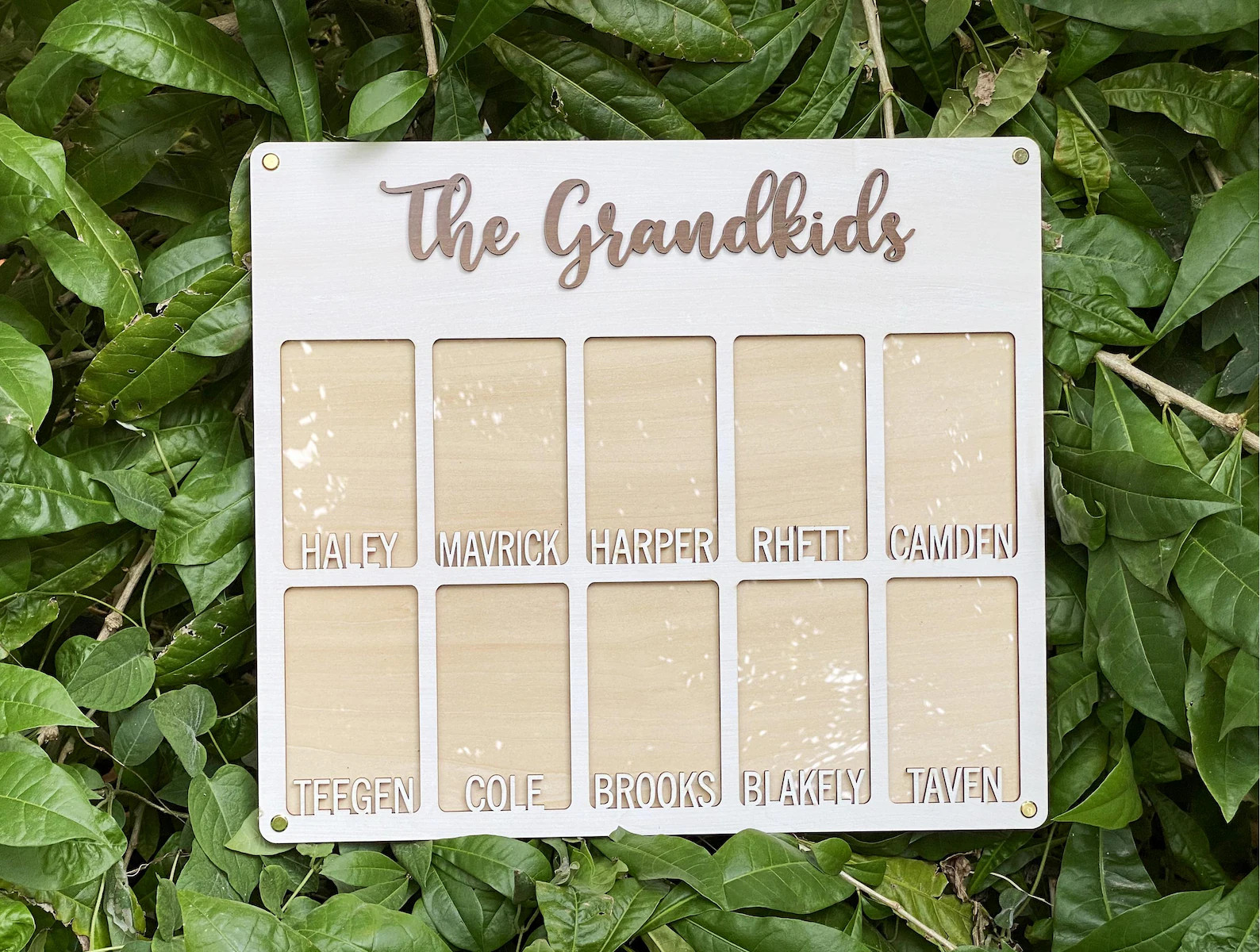 Grandchildren Picture Frame Personalized With Names 2-10 Kids Grandkid Photos Grandparents Gift -... | Etsy (US)